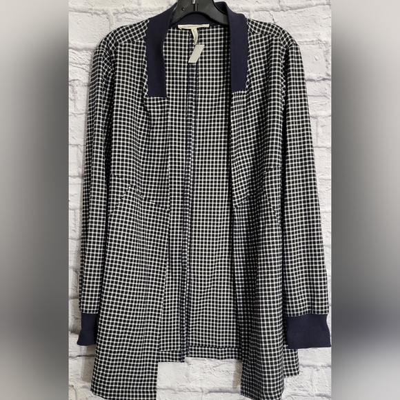 BCBGENERATION Checkered Blazer with Pockets - Picture 8 of 11